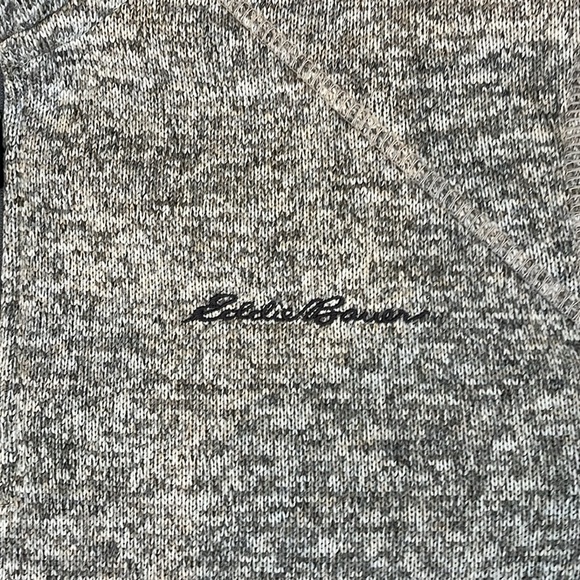 Eddie Bauer men’s SZ SM 1/4 zip fleece pullover. Grey taupe cream.Excellent cond - Picture 2 of 12
